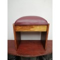 Lovely vintage kiaat dressing table stool.