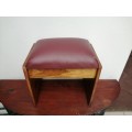 Lovely vintage kiaat dressing table stool.