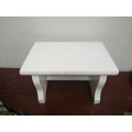 Awesome solid wood, white footstool.