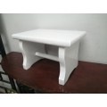 Awesome solid wood, white footstool.