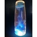 Beautiful small blue larva lamp.