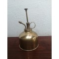 Lovely old brass oil can.