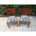 Beautiful pair of vintage oak chairs.