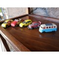 Lovely collection of 5 VW die cast vehicles.