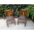 Beautiful pair of original Edwardian chairs.