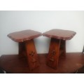 Beautiful pair of vintage side tables.