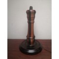 Beautiful solid wood table lamp.