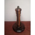Beautiful solid wood table lamp.