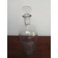 Beautiful glass wine decanter.