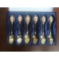 Beautiful set of 6 ornate teaspoons.