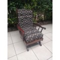Beautiful vintage Retro imbuia rocking chair
