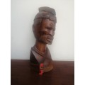 Beautiful, large carved wooden bust.
