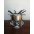 Lovely stainless steel fondue set