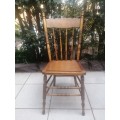 Beautiful single vintage oak chair.