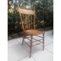 Beautiful single vintage oak chair.