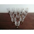Collection of 15 beautiful Luminarc glasses.