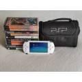 Playstation Portable Console + 10 Games - (Model 1004 PSP)