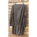 Vintage Accessorize long brown tunic top with long sleeves and trim - XL