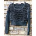 Smash cropped black sweater top - Size S - M