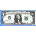 USA 1 Dollar 2013 UNC Mint Richmond E5 Suffix F Dollars United States of America