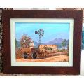 `TO THE MARKET`  - BEAUTIFUL FRAME  - ORIGINAL OIL !!  by  Yvonne Carola-Pearce - Size 675mm x 555mm
