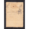 Transvaal 1894 1 s Customs Frank Fee revenue ,M/H