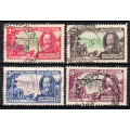 Southern Rhodesia 1935 KG V Silver Jubilee set, used      (SACC 32-35, CV R 780)