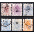 Orange Free State 1900 TF TELEGRAPHS revenue stamps, used