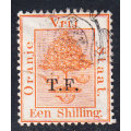Orange Free State 1900 1s T.F. TELEGRAPHS revenue stamp, used