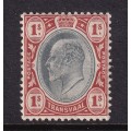 Transvaal 1903 KE 1s black and brown , M/H      ( SACC 262)