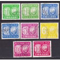 Rhodesia 1965 Postage due set , used