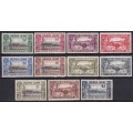 Sierra Leone KGVI 1938-44 part set, MLH                              (SG £30)