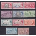 Bermuda 1953-62 QE part set, M/H                     (SG £24)