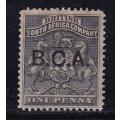 British Central Africa (Nyasaland) 1891-95 1d overprinted B.C.A. , M/H               (SG 1, CV £12)