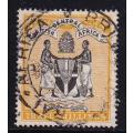 British Central Africa  1895 3s black and yellow , used               (SG 27, CV £65)