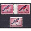 South Africa 1961/64 3c three shades , MNH  (bottom stamp M/H)                   (SACC 202 )