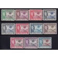 Gambia 1938-46 KG VI part set to 1/3 , M/H