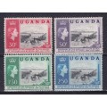 Uganda 1962 QE Centenary set , MNH  & MLH        (SG 95-98)