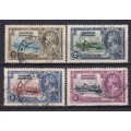 Northern Rhodesia 1935 KG V Silver Jubilee set, used          (SACC 18-21, CV R230)