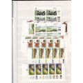 Ideal 16 page album with assortment of Transkei control blocks , MNH