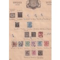 Sweden 1892 > part sets, used              ( 9 scans )