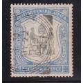 British Central Africa  1897 2/6 black and ultramarine , used               (crease, SG 48, CV £50)