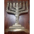 Vintage Hen Holon Israel Menorah.  Jewish Hanukkah.