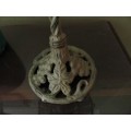 Vintage Cast t Iron Candle Holder With Shade
