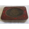 Vintage Steel Pin Tin