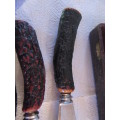 Vintage Stag Horn / Antler Bone Handled Carving Set Sheffield England