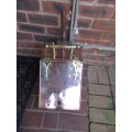 Victorian Copper & Brass Coal Scuttle With Shovel & Liner on Brass Wheels