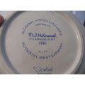 Hummel Aniversary Plate 1981