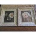 Pair of Beautifully Framed Rose Prints By Bruce Hamilton Dorn