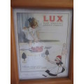 Vintage Lux Framed Advertising Poster